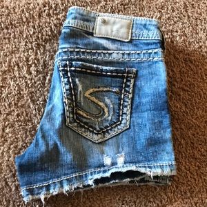 Silver shorts